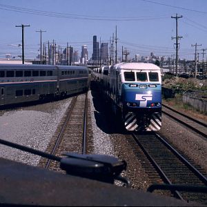 Amtrak and Sound transit at the Coach Wye