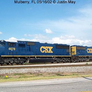 CSX SD70Ms as newly painted