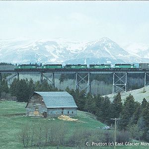 BN at East Glacier Montana