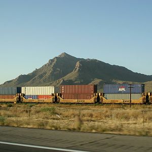 UP Stack train seen from I-10