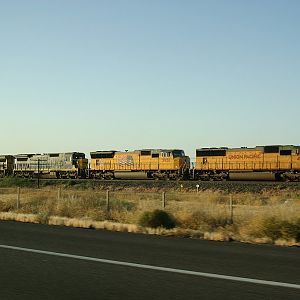 UP Train as seen from I-10