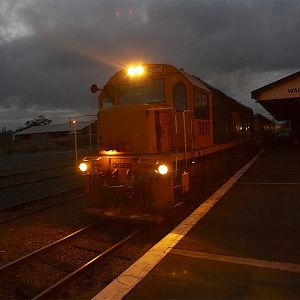 Train 627 departs Waipukurau