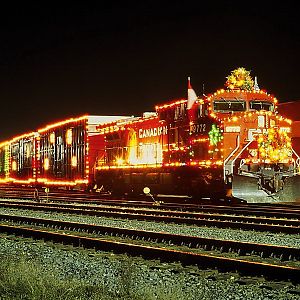CPR Holiday train 2004 in London, Ontario