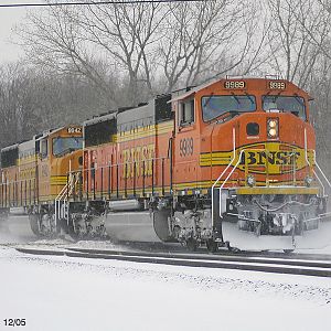 Westbound CSX V980-18 in the Snow II