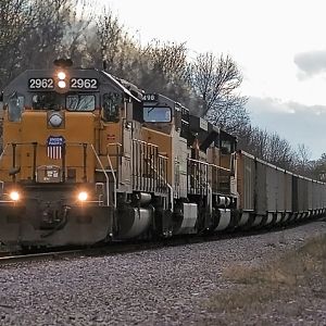 UP coal train at Racine