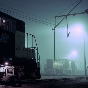 Foggy Night at Mitchell Yard