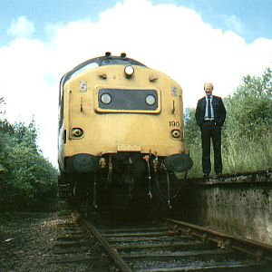 Clas 37 UK locomotive in the 80\'s