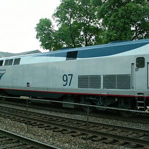 Amtrak 97 on it's 1st trip since Release from Wreck Repair