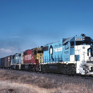 "American Railfan" leads freight
