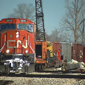 CN passing road gang