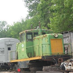 GE 40 tonner at Midland Railway, Baldwin City, Ks.