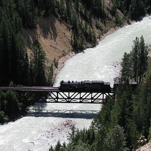 2816 East over the Kicking Horse River