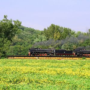 IAIS 6988, IAIS 7081 and Milwaukee 261 at Unincorporated Bureau County