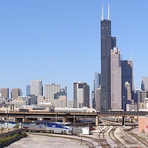 Amtrak F59PHI 455 in Chicago