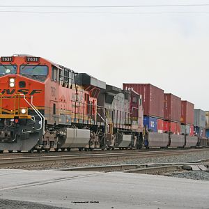 BNSF 7631(ES44DC) at Pine Junction Gary, IN