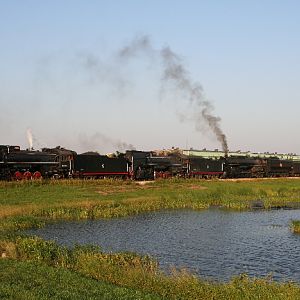 Chinese Steam Milwaukee Road #261 Tripleheader