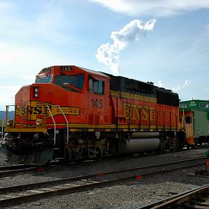 A BNSF GP60 M And Clean Caboose