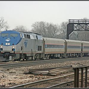 Rail Fanning at Joliet Union Station no sun but lots of fun.