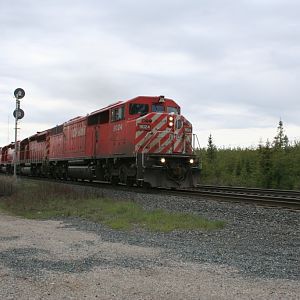 Eastbound Mixed Freight at Bremner, Ontario