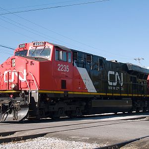 CN2235 crossing Elm Street