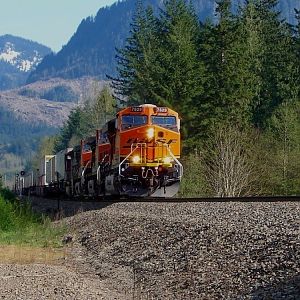 Westbound at East Gold Bar,WA