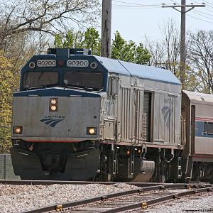 Amtrak #90200 Wolverine 352 passes National Copper siding