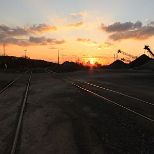 Sunset at Wade Sand and Gravel