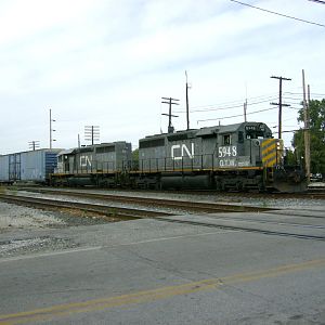 CN 5948/5952 arriving Walbridge Yard Sep 29 2007