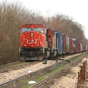 Approaching Prospect - CN 5600 - SD70I - M.J. Scanlon