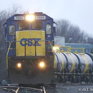 CSXT 7554 - C40-8 - M.J. Scanlon