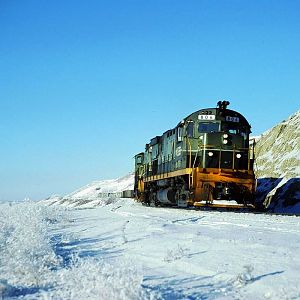 A Frosty Day on The British Columbia Railway