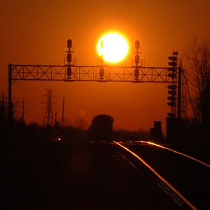 April Sunset at Tunnel Yard