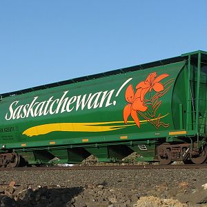 Saskatchewan covered hopper