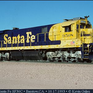 Santa Fe SF30C at Barstow,CA.