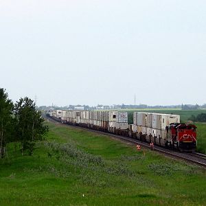 Waiting for westbound to pass