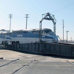 At The Los Angeles Amtrak Shops