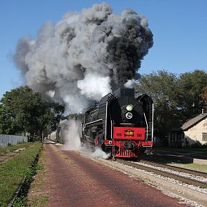 Chinese QJ Flood Relief Steam Trains