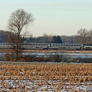 Amtrak 364 Blue Water US 12 Heading east too Niles, MI