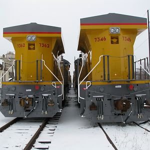 New UP GE Locomotives. Erie, PA.