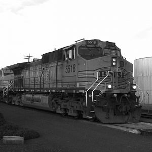 Black and white BNSF