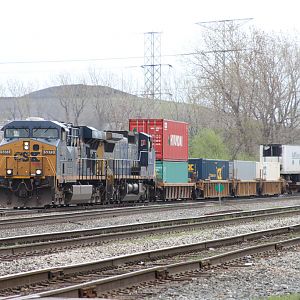 CSX ES40AC west intermodal #5373 on CSX Dolton, IL