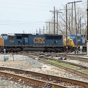 CSX SB coal train SD70AC #4743 on CSX, taking connection to UP