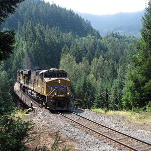 UP 5461 north Salt Creek Trestle