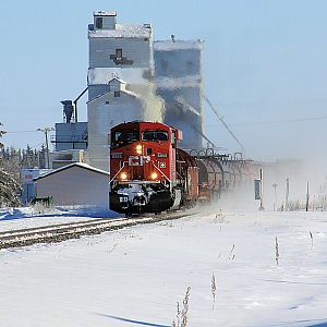 CP Rail #8858 A Cold Winters Day
