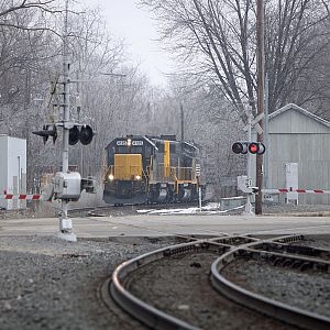 Grand Elk 4125 heads for the yard in Elkhart