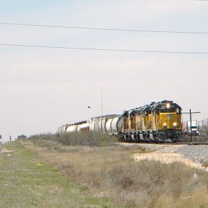 East bound local into Odessa, Tx