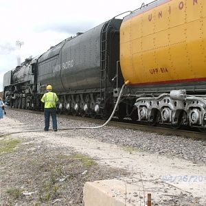 Taking on water at Coffeyville, Kansas