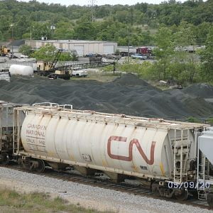 CN car at Galena, KS