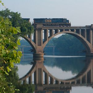 Trash Train Over the Rappahannock