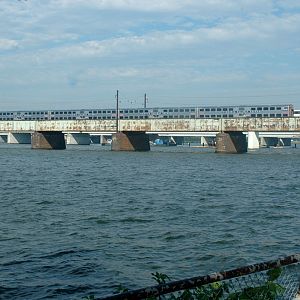Virginia Railway Express crossing Potomac River in DC